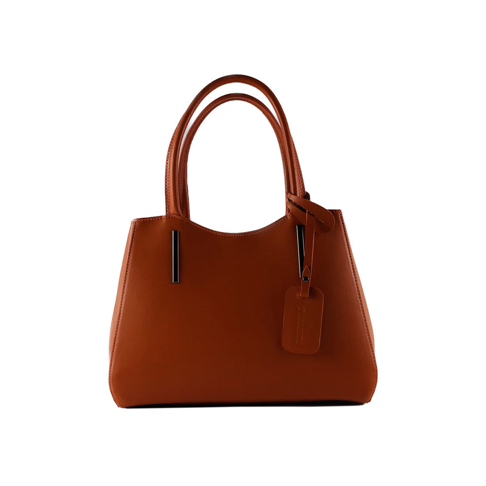 GLAM | BOLSO DE CUERO PAPRIKA RENATO BORZATTA DE DOS COMPARTIMENTOS