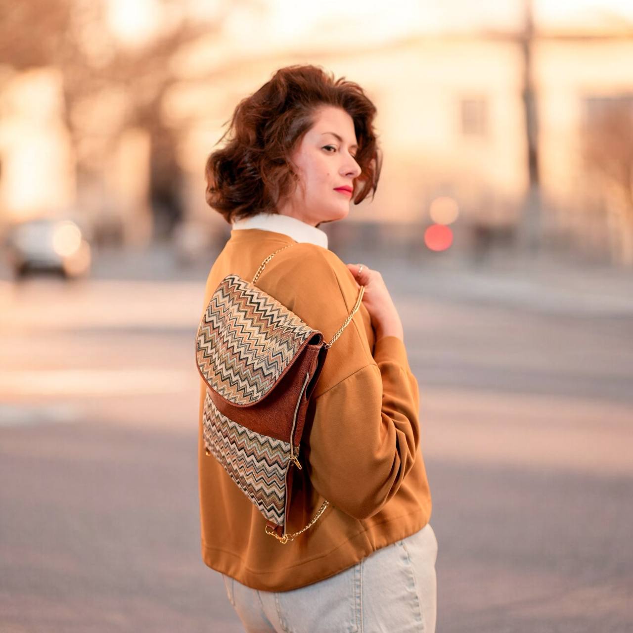 Bag Jane (big), vegan, artificial leather, 4 in 1-4