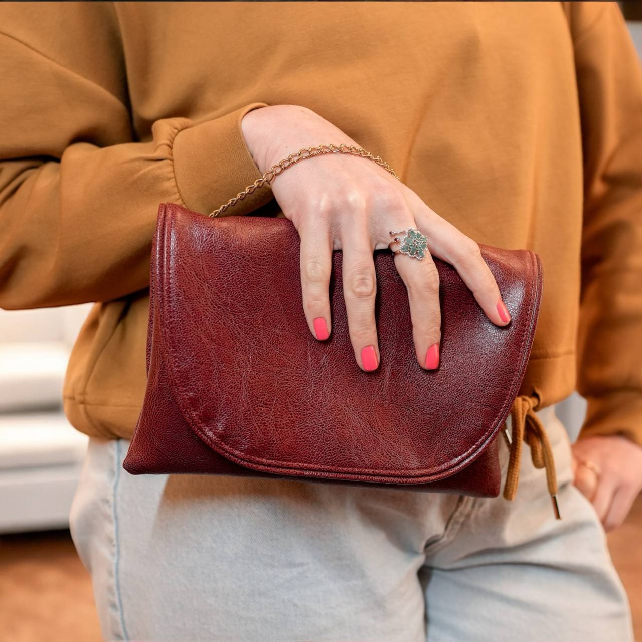 Bag Jane (small), vegan, artificial leather, 3 in 1-4